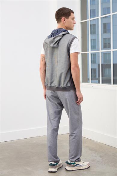 Lucas Kapüşonlu Erkek Eşofman Takımı-Gri
