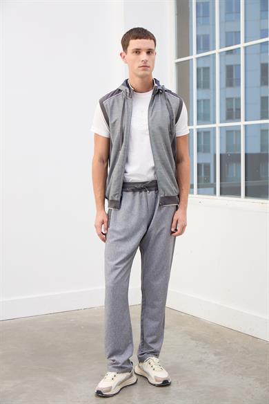 Lucas Kapüşonlu Erkek Eşofman Takımı-Gri