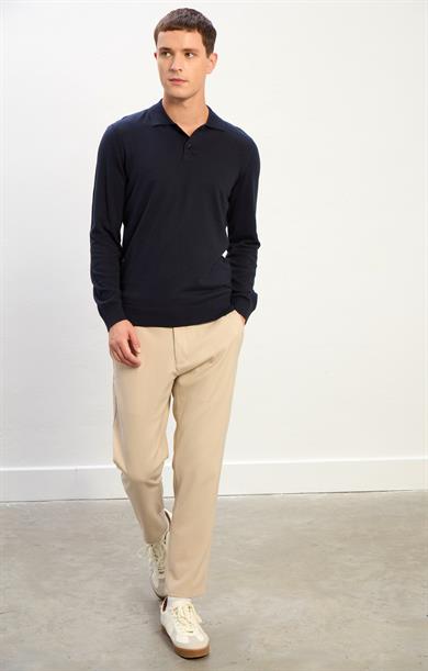 Owen Erkek Polo Yaka Triko Kazak-Lacivert