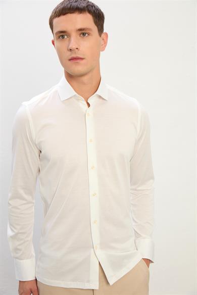 Tyler Uzun Kollu Erkek Gömlek-Beyaz