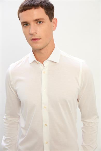 Tyler Uzun Kollu Erkek Gömlek-Beyaz