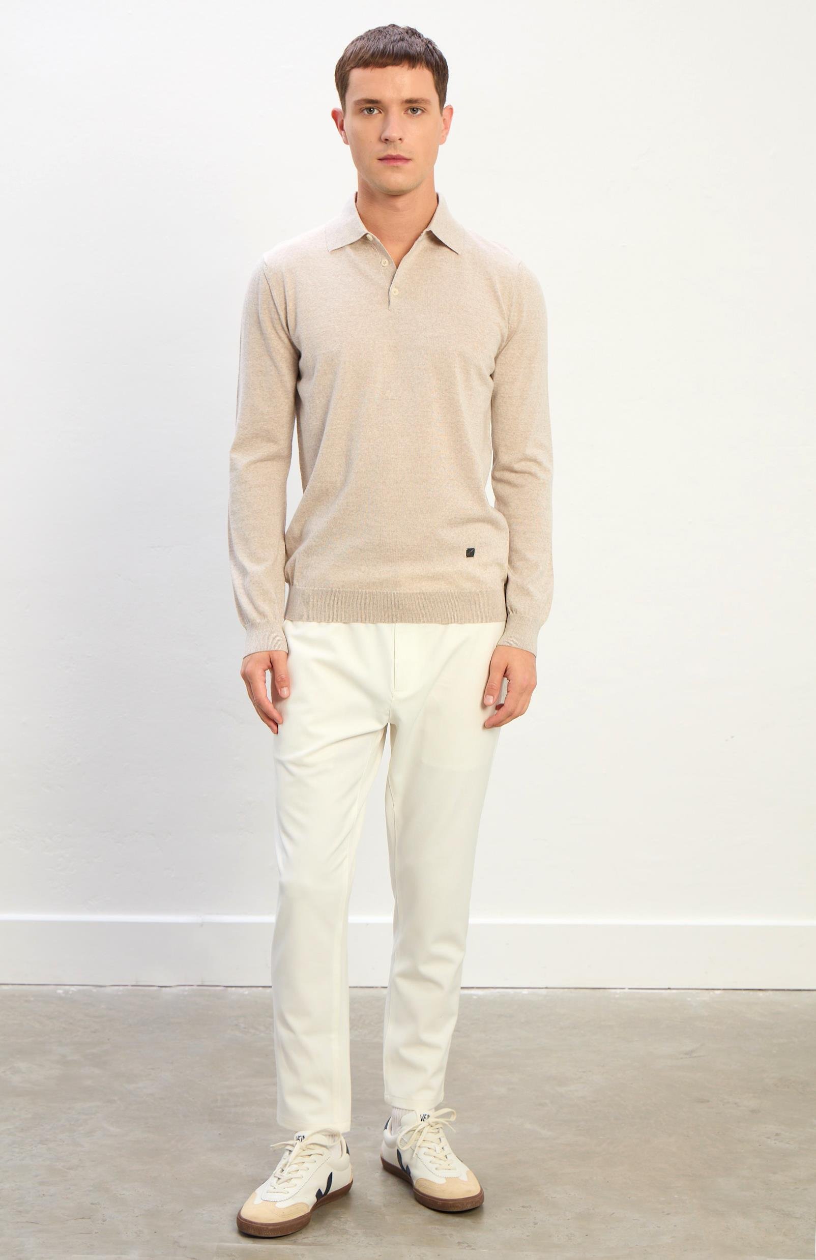 Owen Erkek Polo Yaka Triko Kazak-Bej