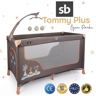 Sunny Baby 9155 Tommy Plus Dönenceli Oyun Parkı Park Yatak 60x120 Bej