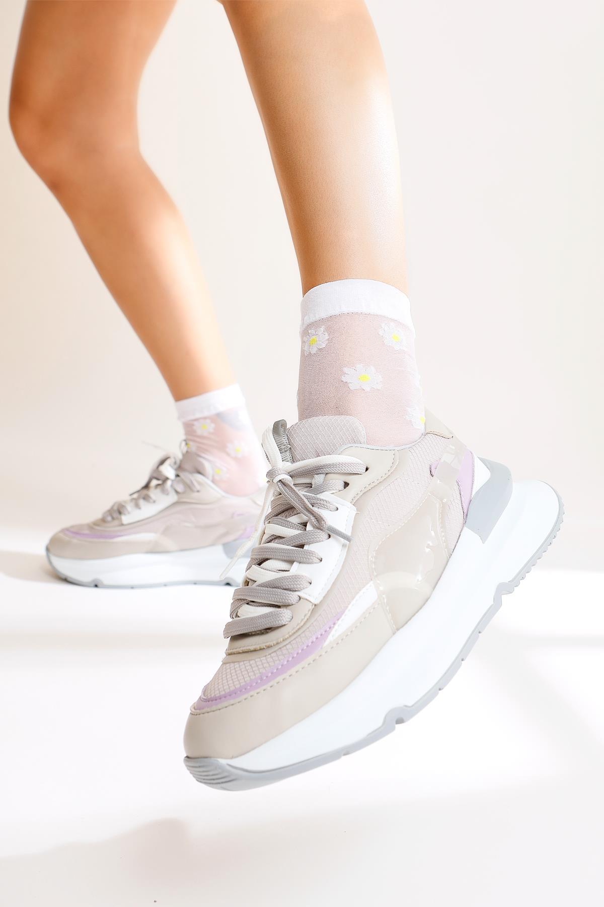 Luam Gri Sneakers Spor Ayakkabı