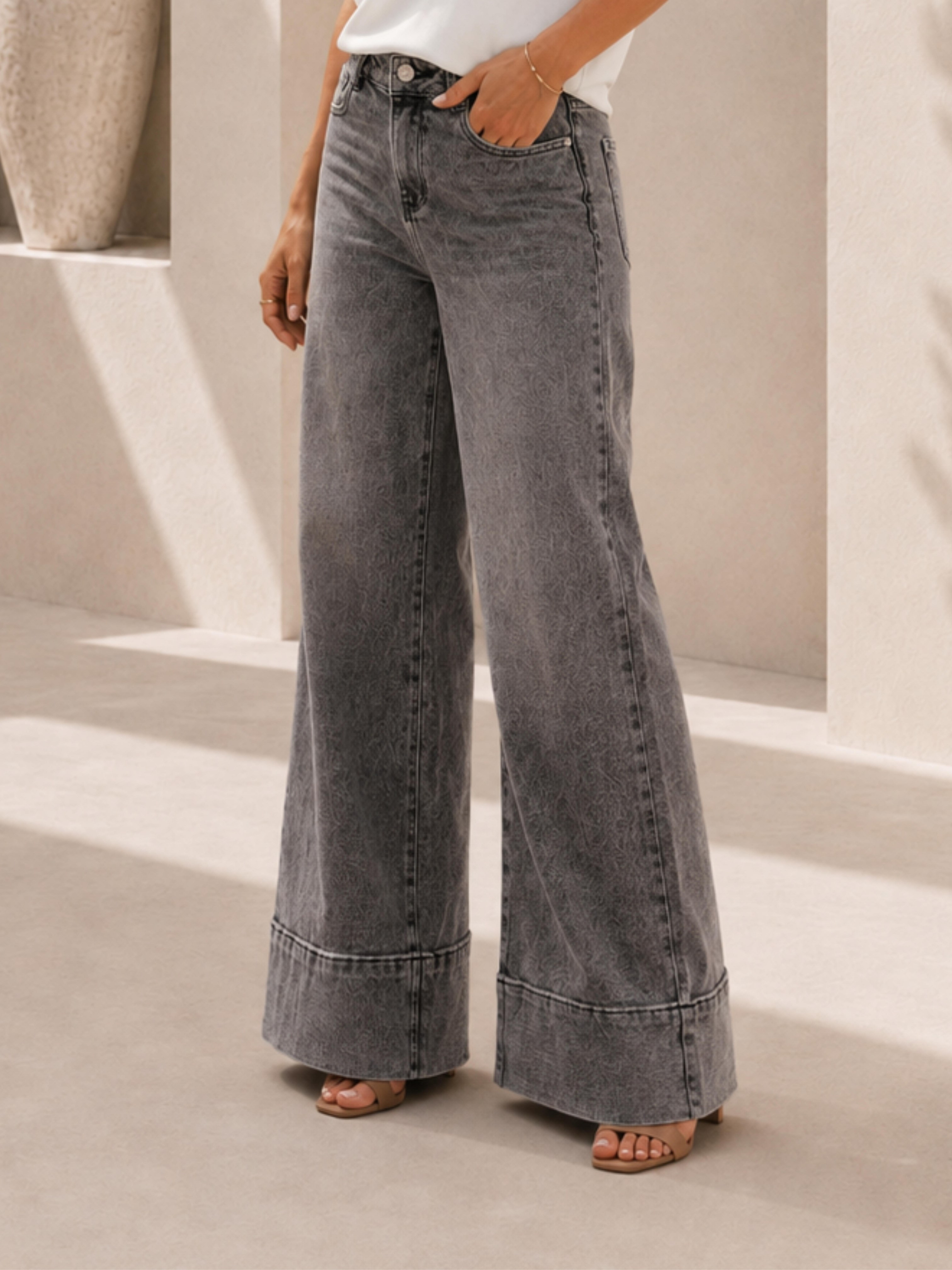PANTOLON Bel Örgülü Jean Pantolon