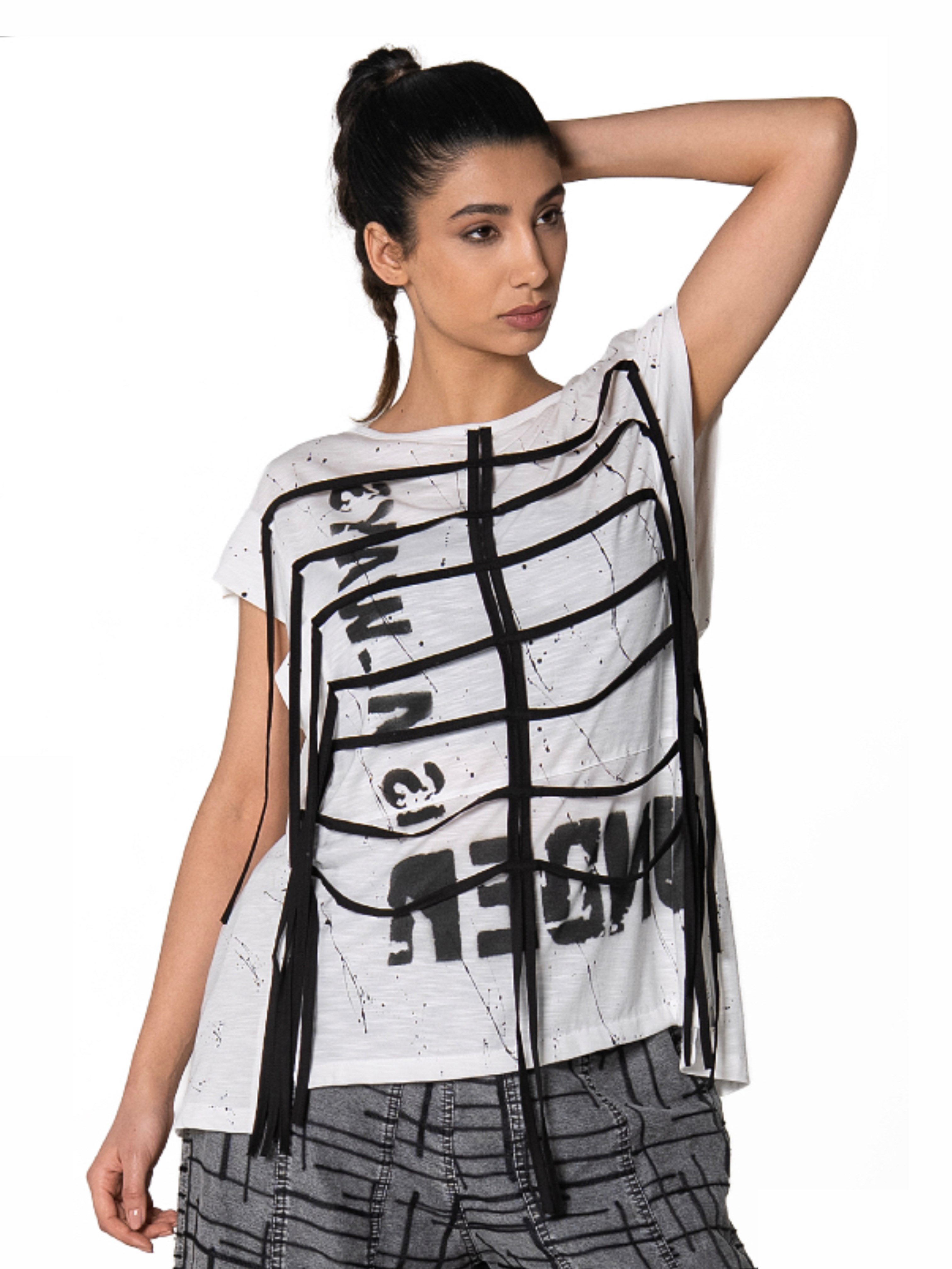 BLUZ İp Detay t-shirt