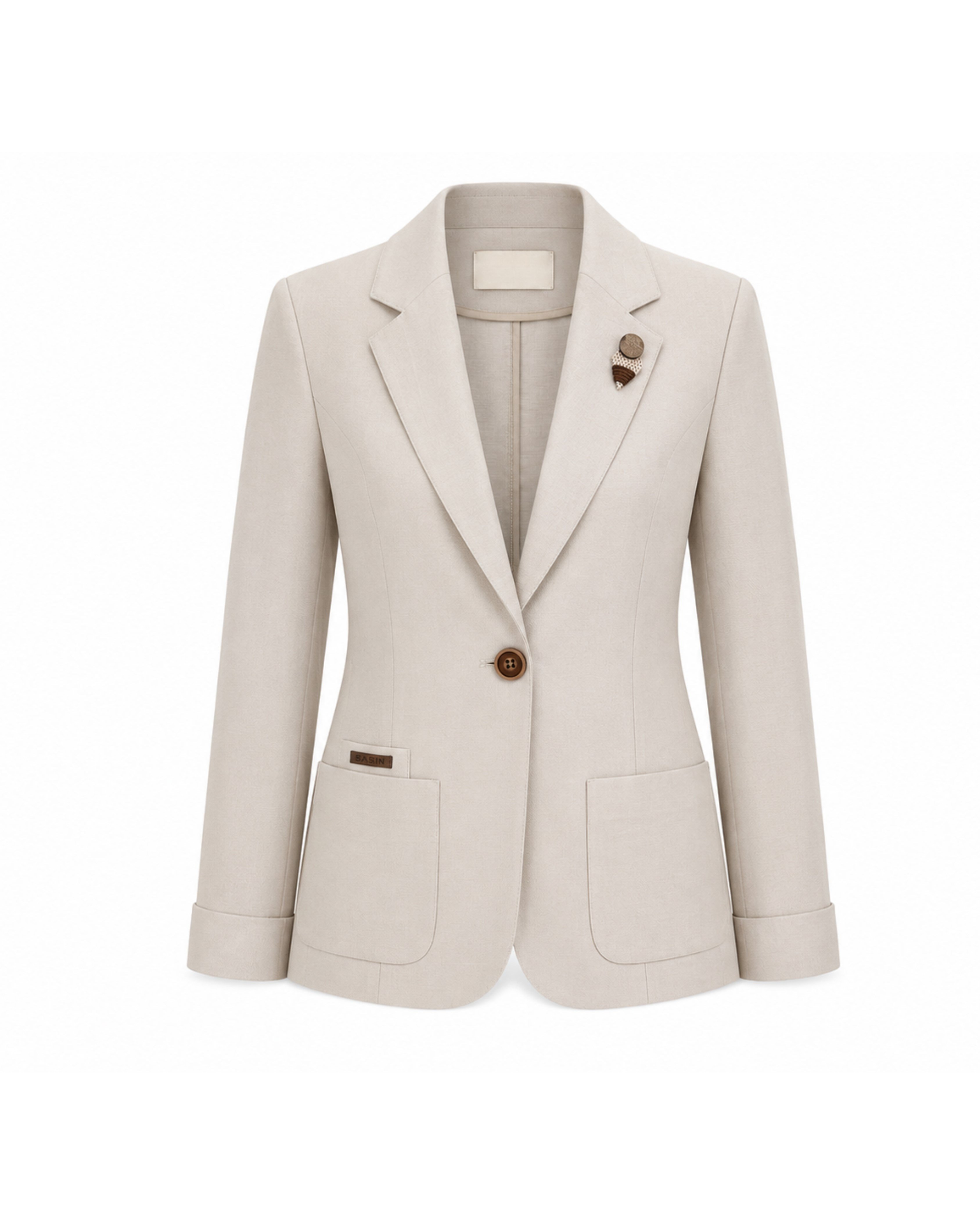 CEKET Keten Blazer Ceket