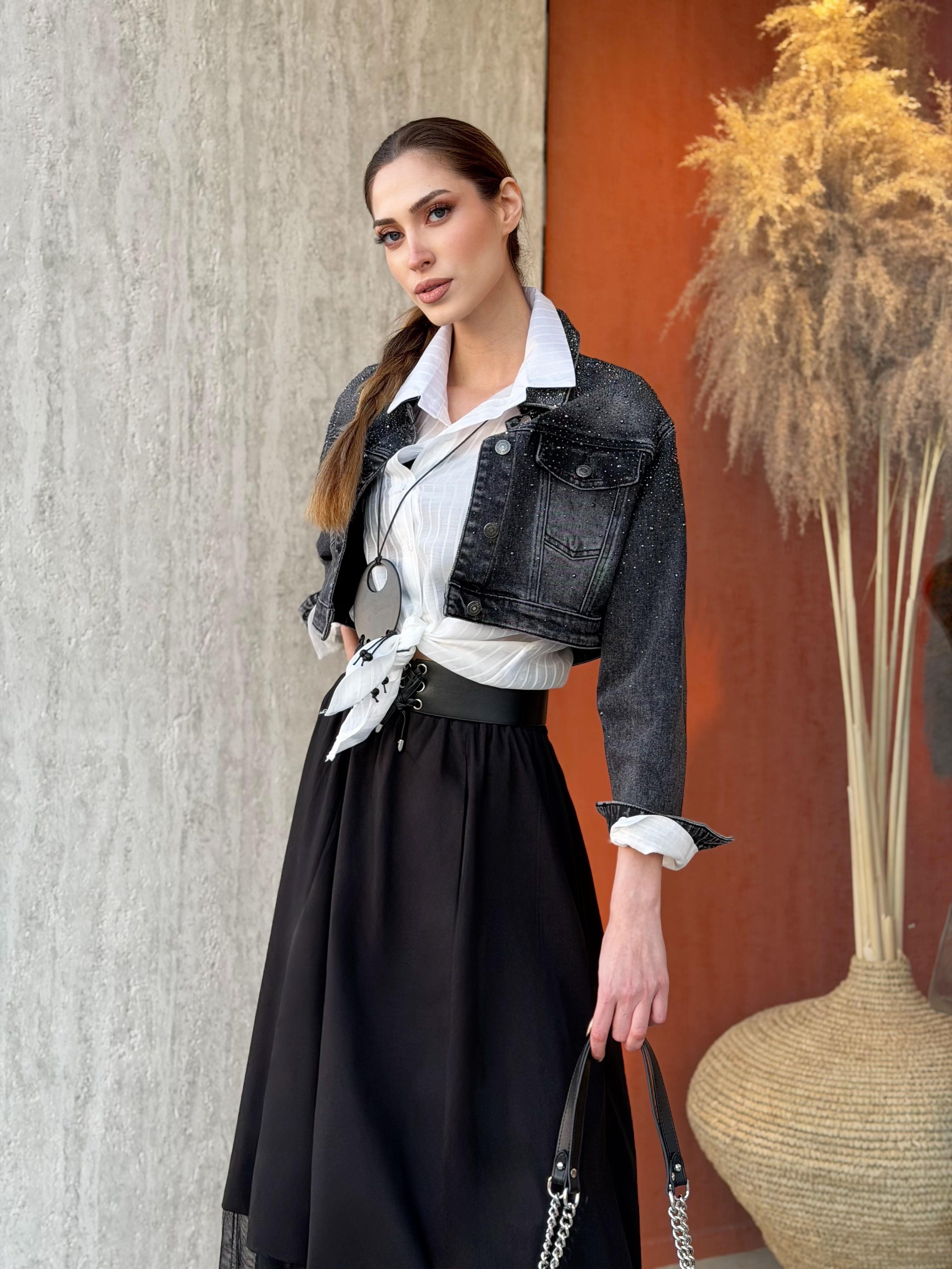 CEKET Omzu Taşlı Ceket