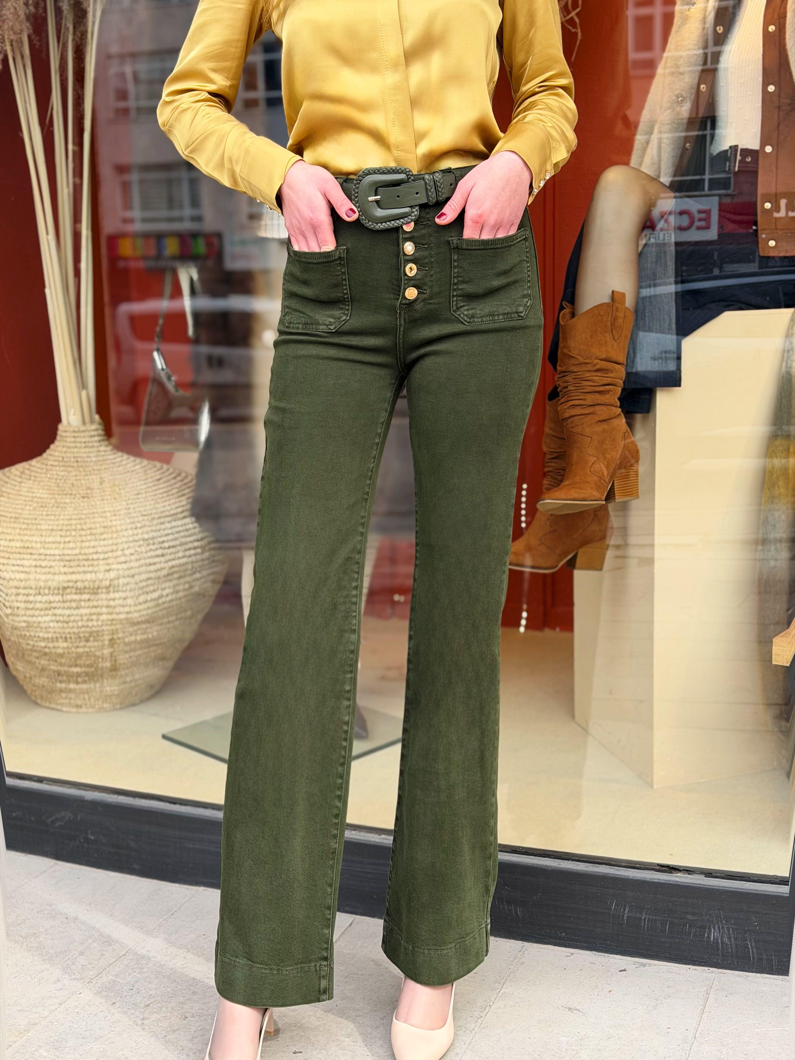 PANTOLON Önü Düğmeliı Jean Pantolon
