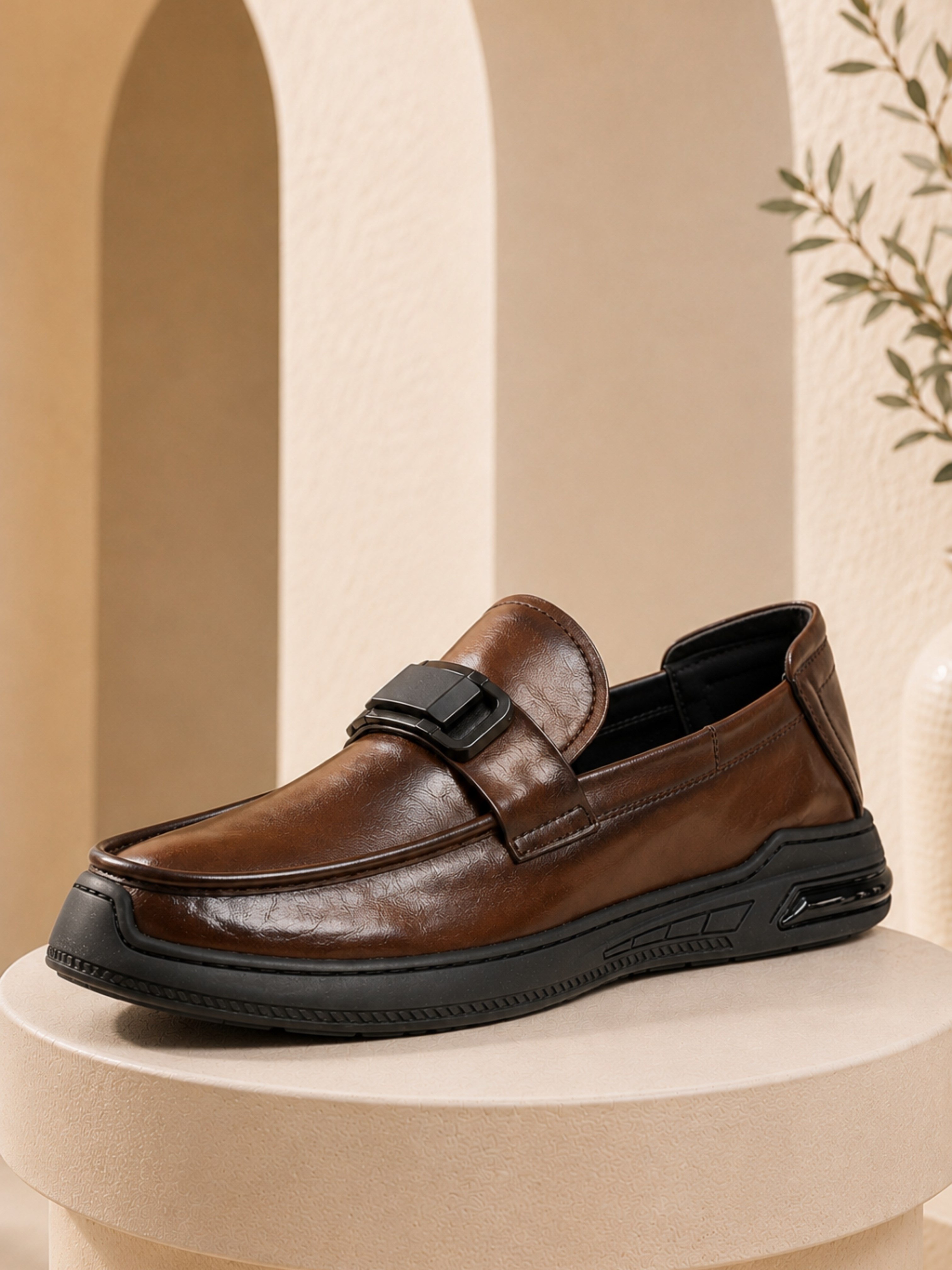 Erkek Ayakkabı Tokalı Loafer Ayakkabı