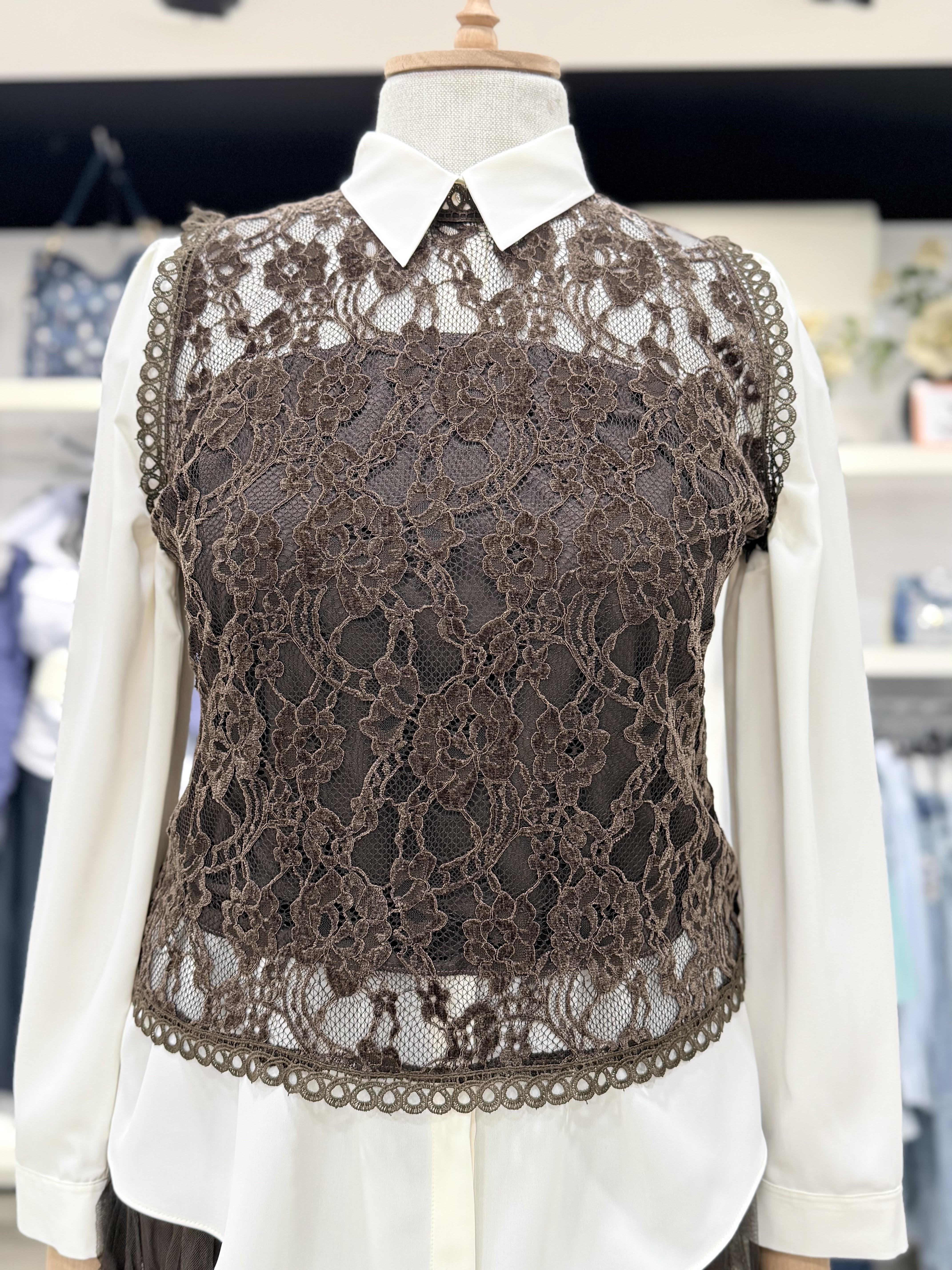 BLUZ Dantel Askılı Bluz