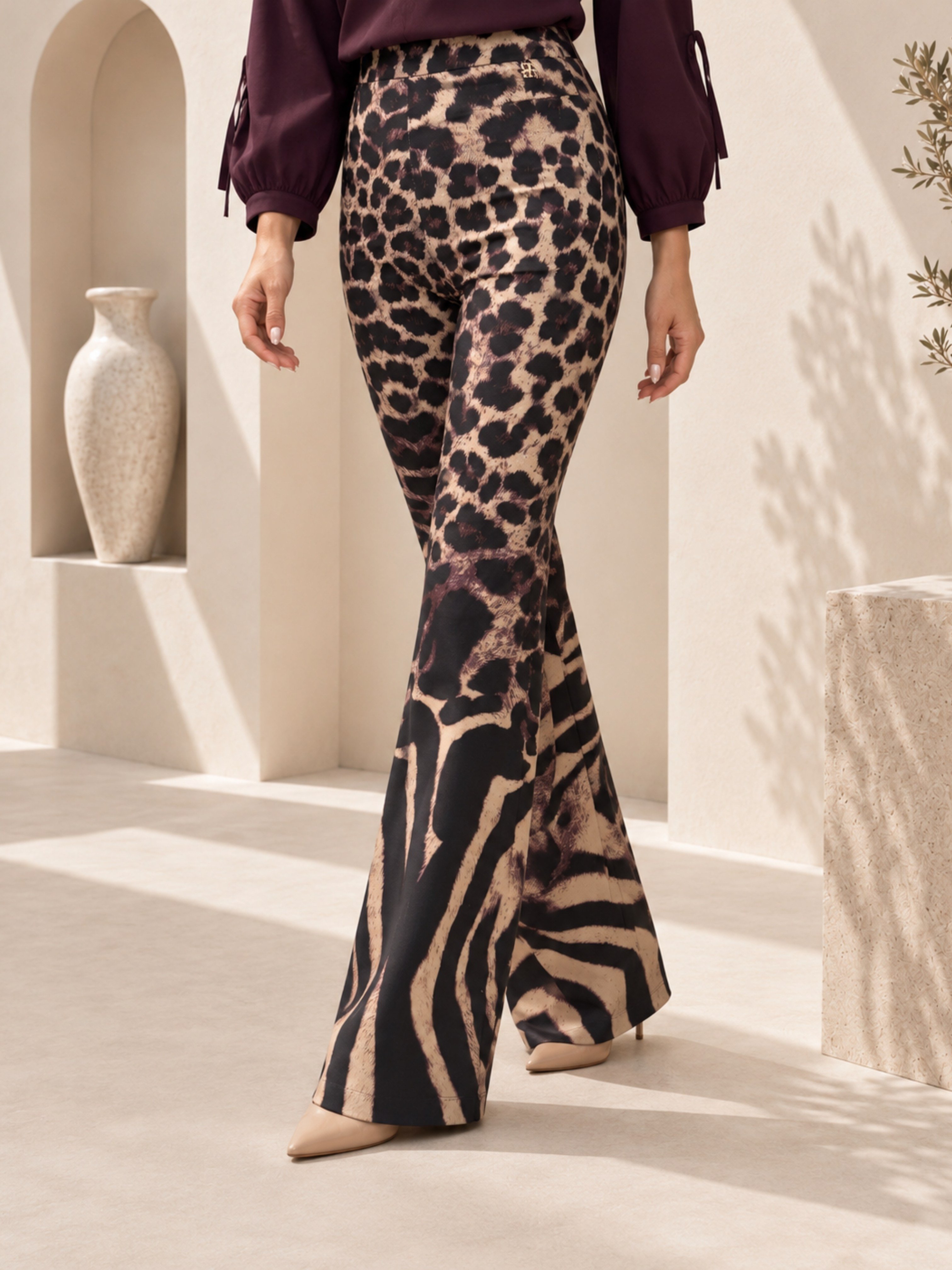 Küçük BedenAlt GiyimPantolon Leopar Pantolon