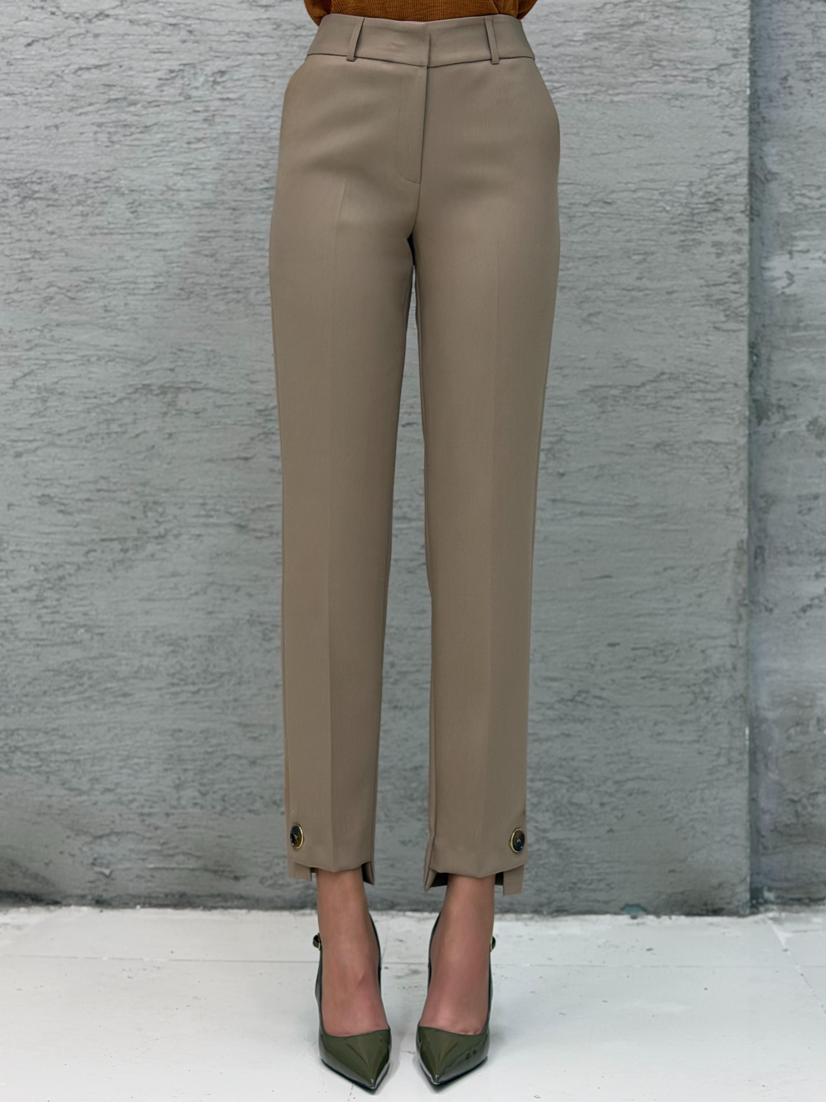 PANTOLON Paça Düğmeli Pantolon