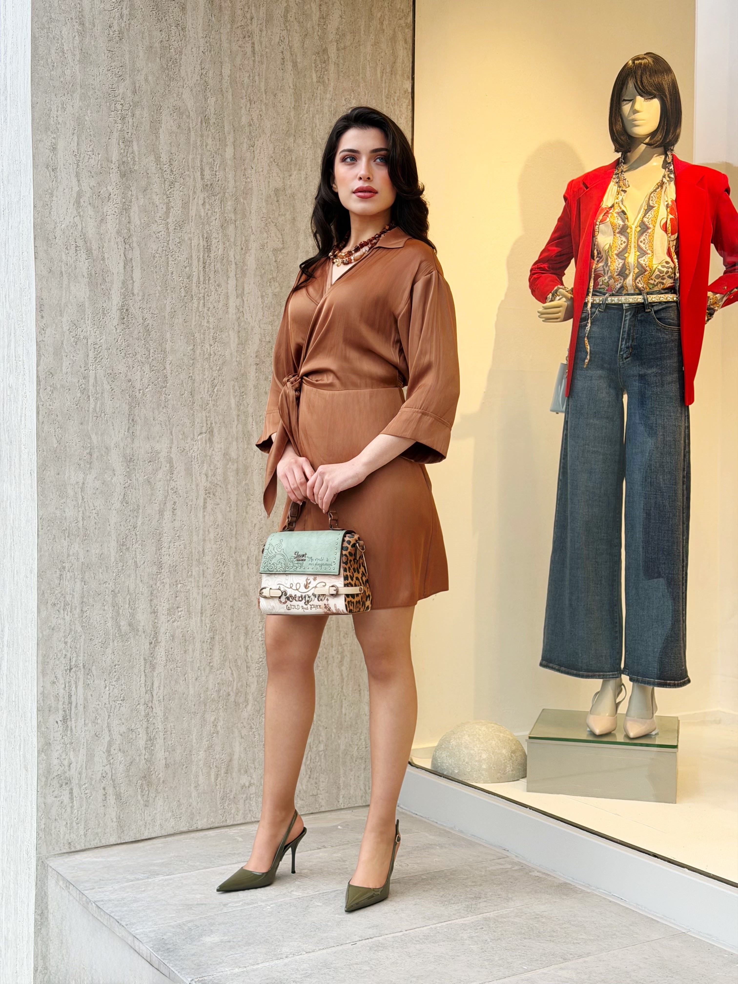 ELBİSE Saten Elbise