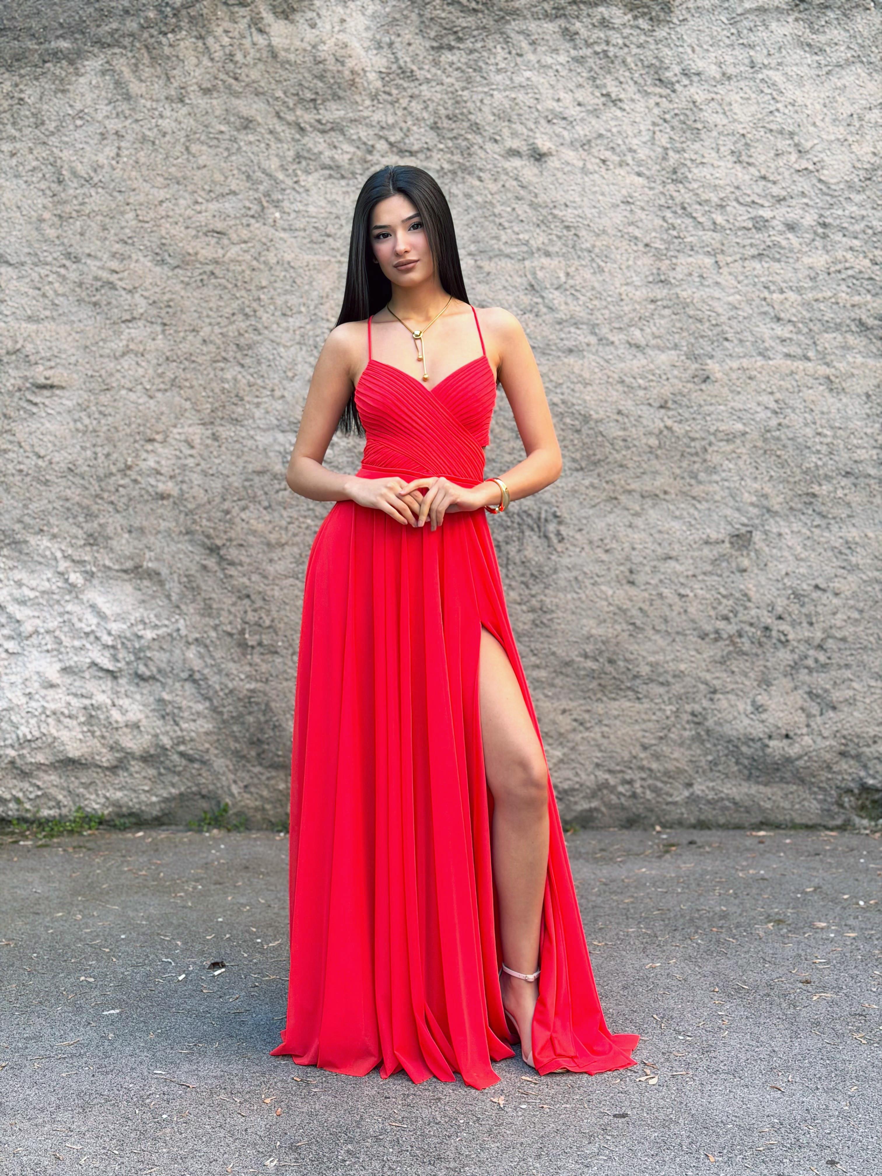 ABİYE ELBİSE Sırt Dekolteli Abiye Elbise