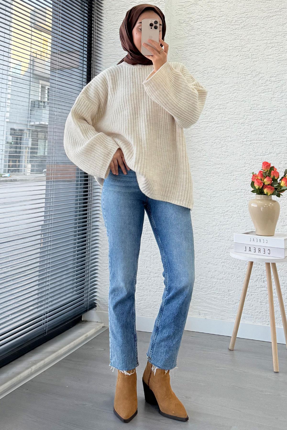 Boy Fit Kesim Jean Pantolon - Açık Mavi 