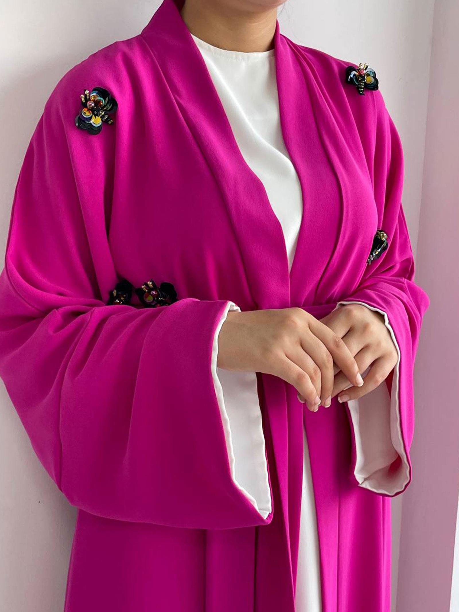 Fuşya Ebrar Abaya 