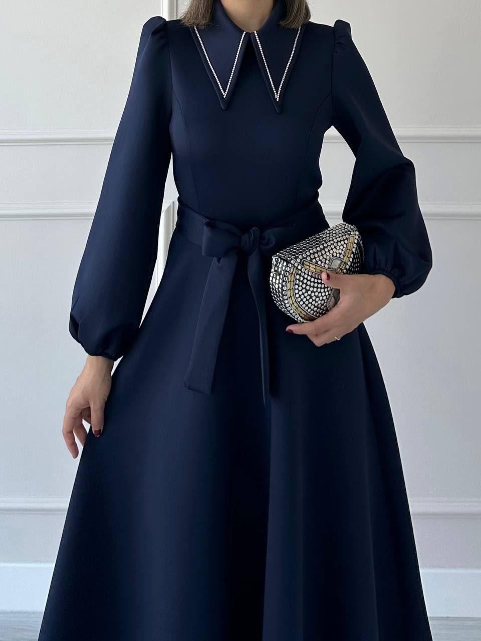 Laci Gömlek Yaka Linda Elbise