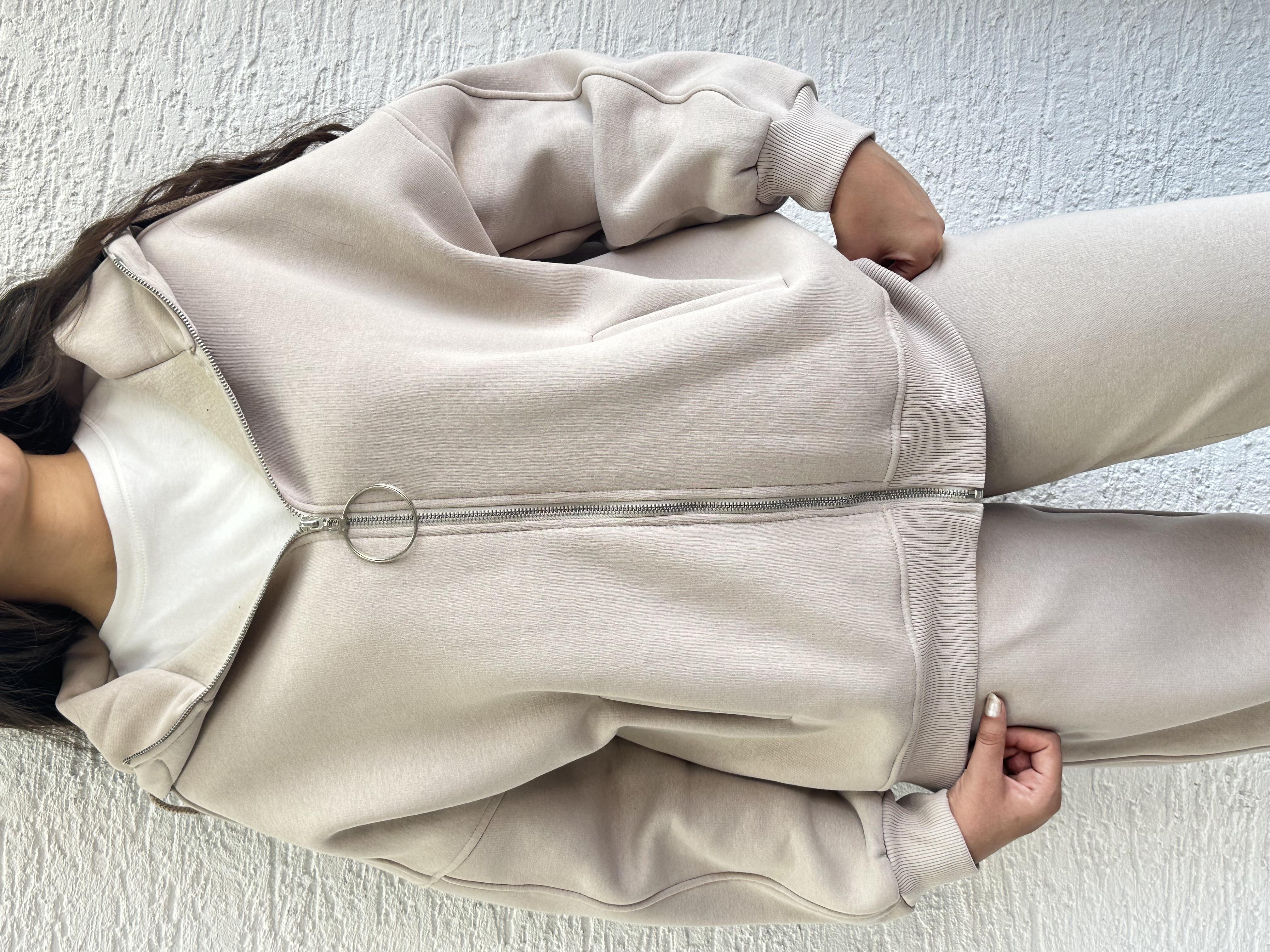 Taş Üç İplik Şardonlu Eşofman Takım