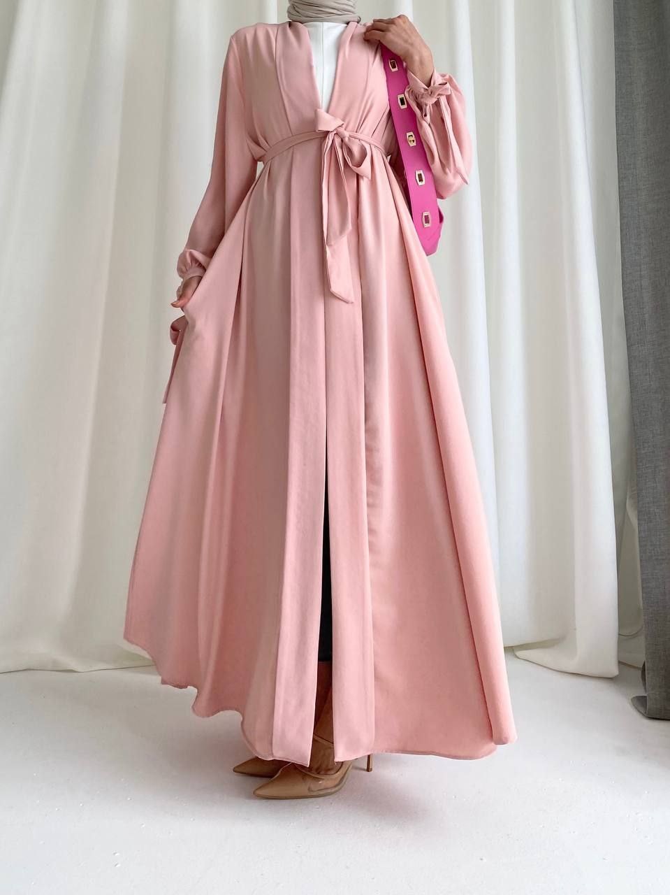 Toz Pembe Hanzade Abaya