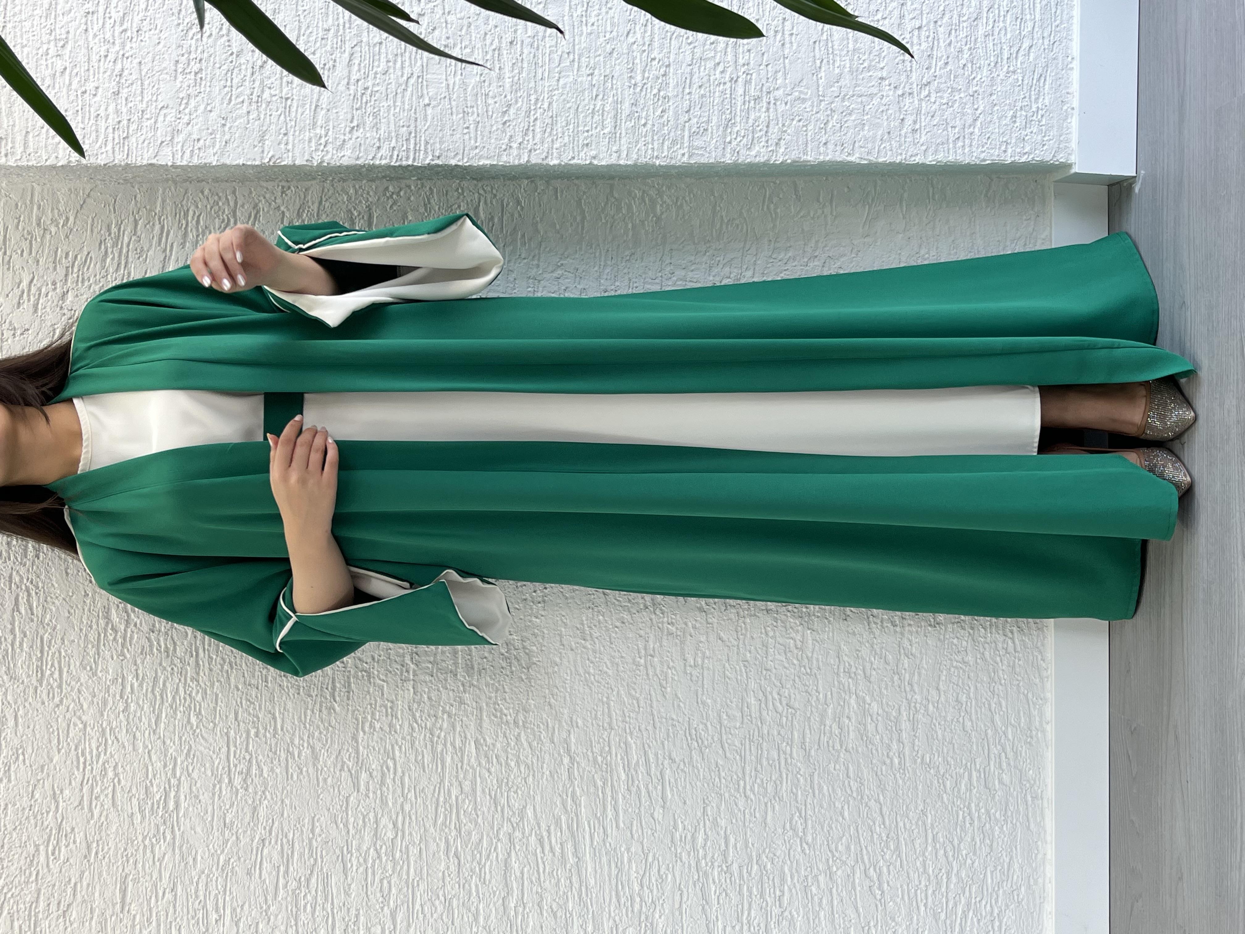 Yeşil Ayça Abaya Takım