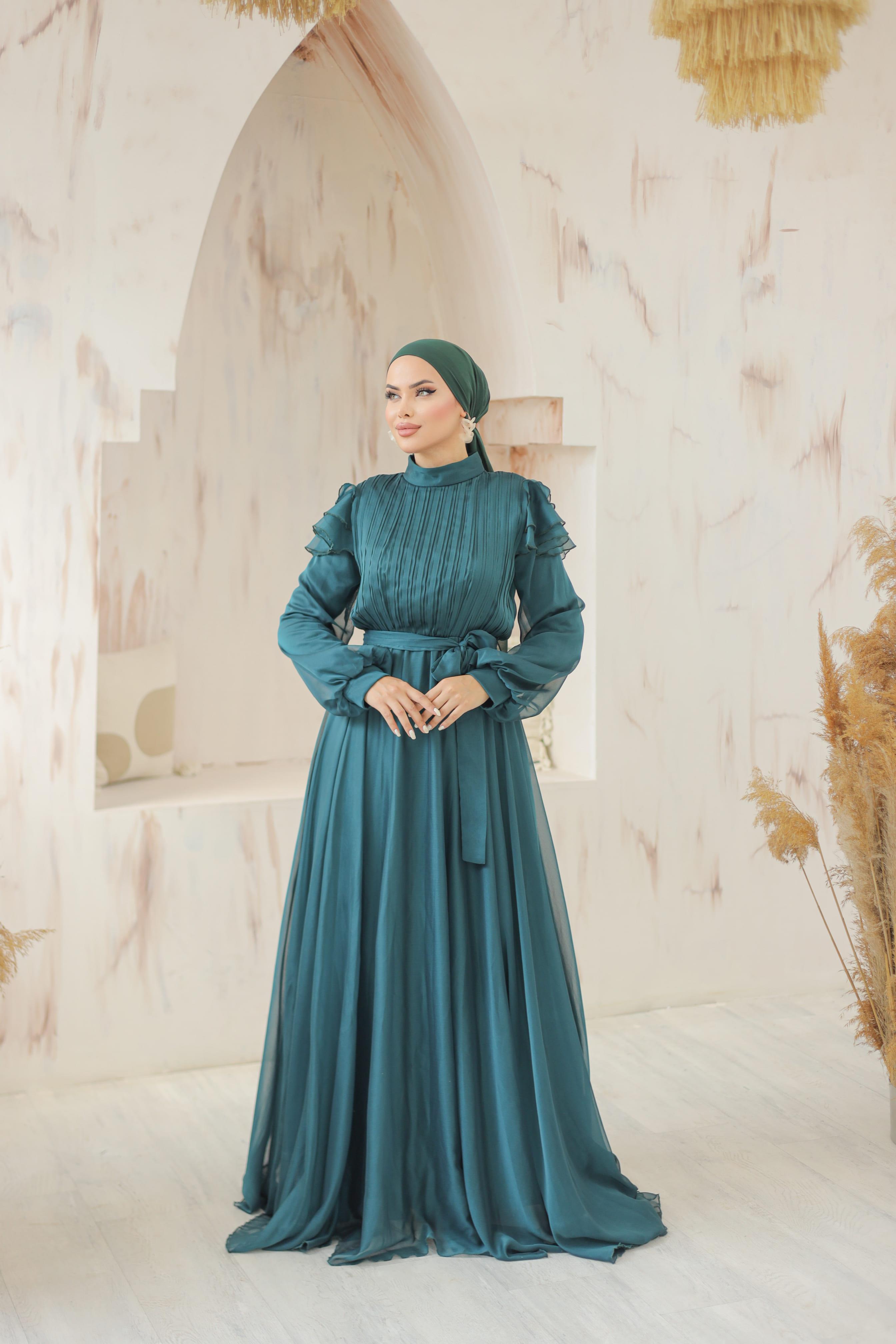Zümrüt Darla Abiye Elbise