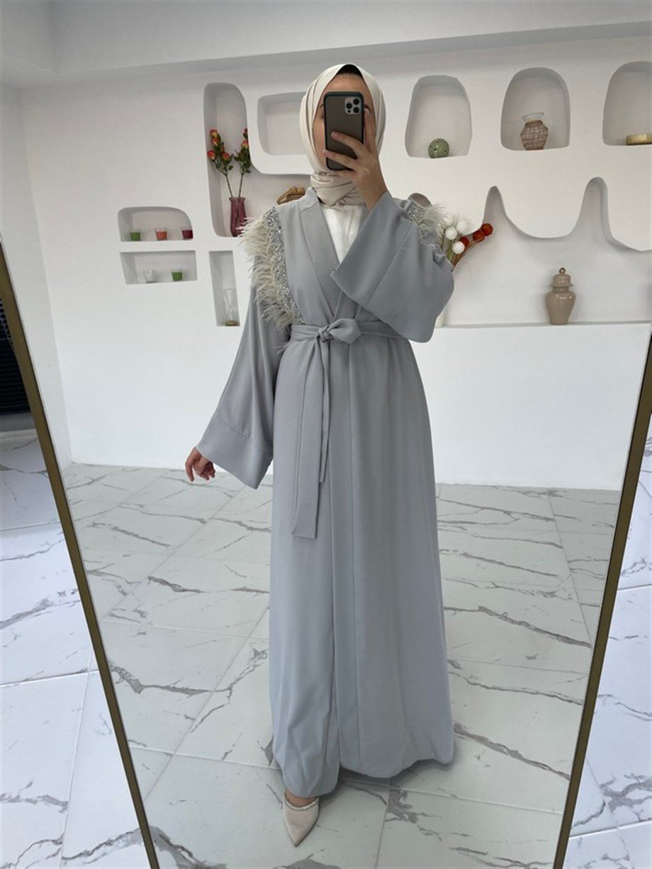 Gri Melek Abaya Melek Araz