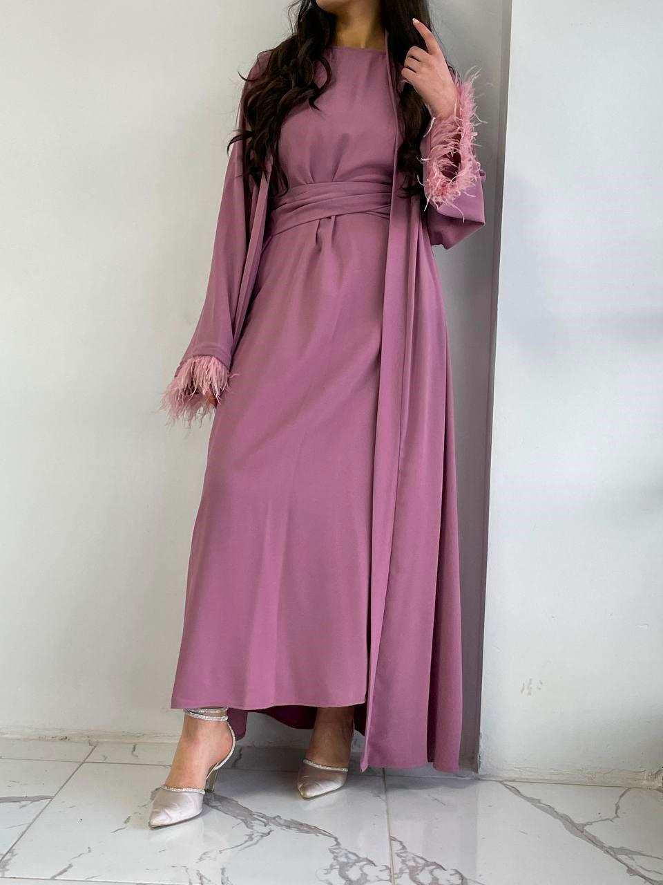 Gül Kurusu Ayla Abaya Takım