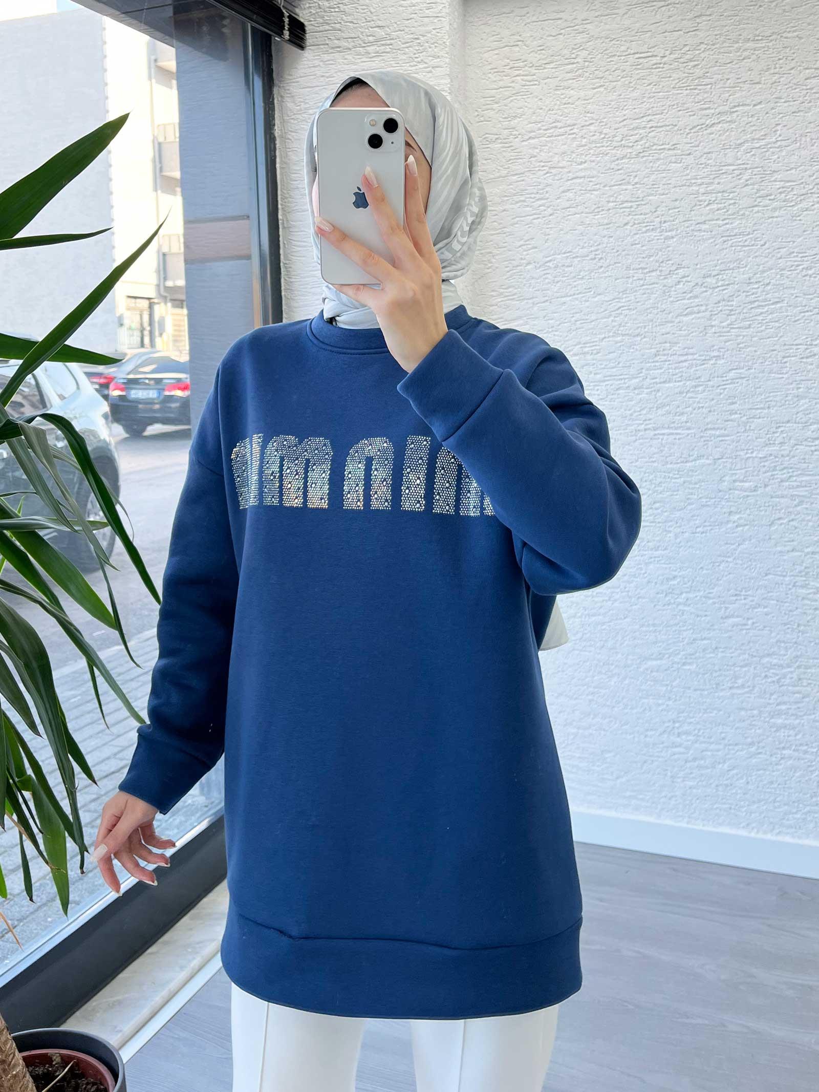 İndigo Kadın Jardonlu Sweatshirt