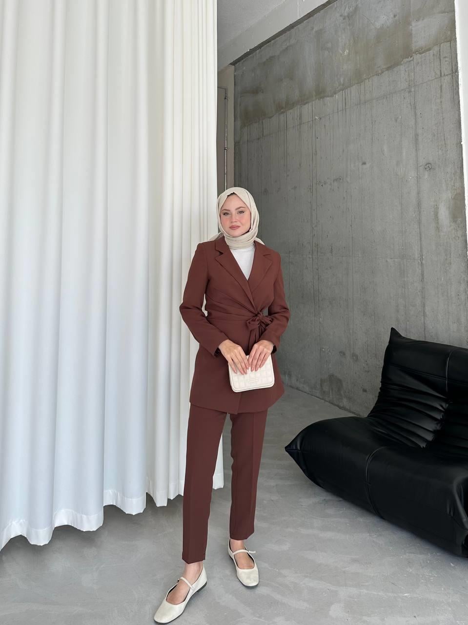 Kahve Terra Pantolon Takım