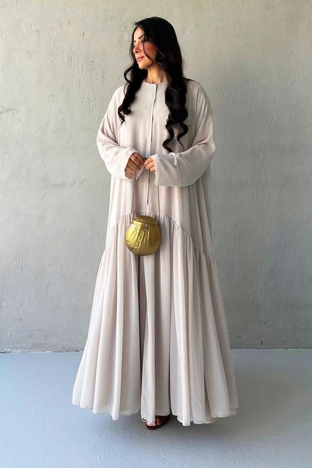 Liva Şifon Abaya -Taş