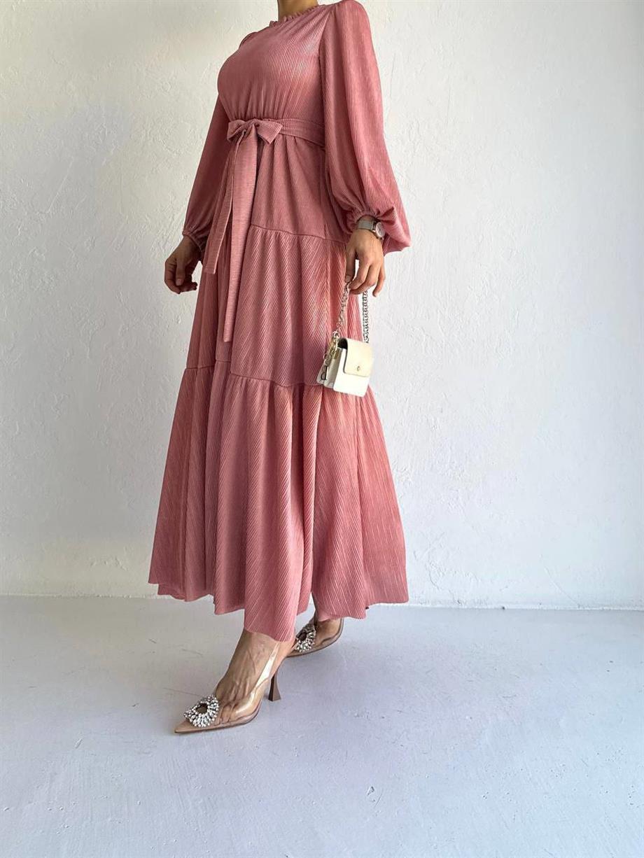 Pembe Lizbon Elbise