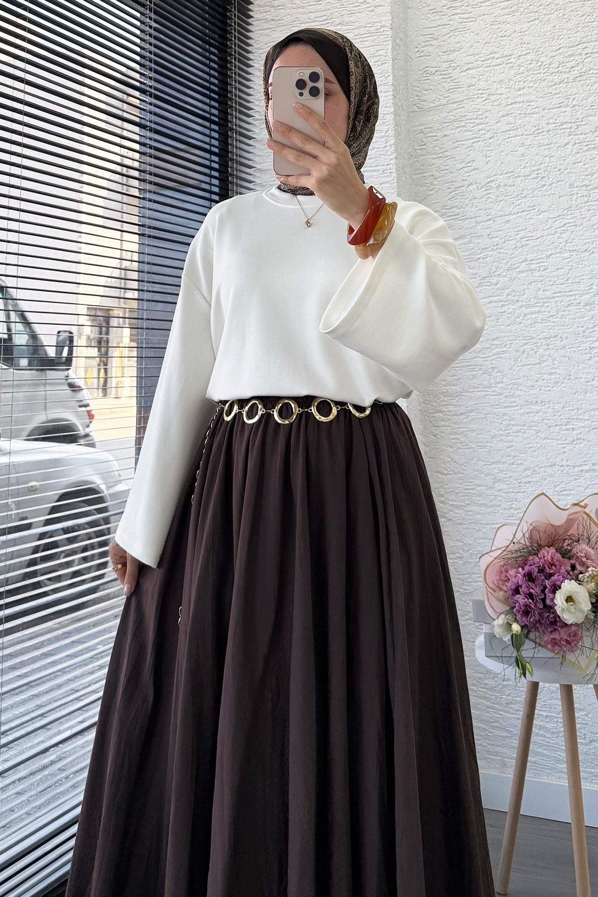 Volan Kol Basic Bluz - Ekru