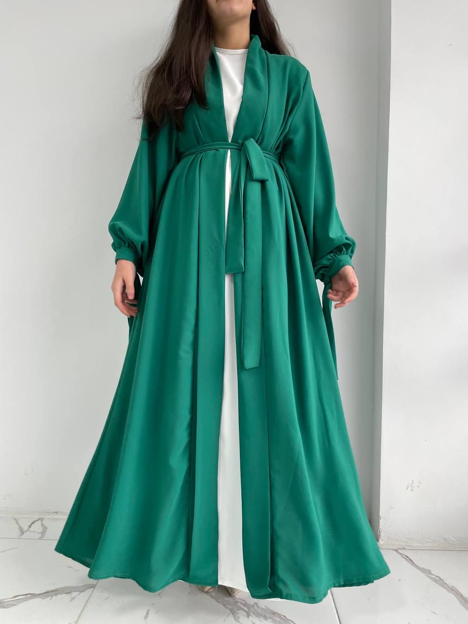 Yeşil Hanzade Abaya 