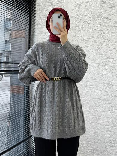 gri-orgu-desenli-oversize-