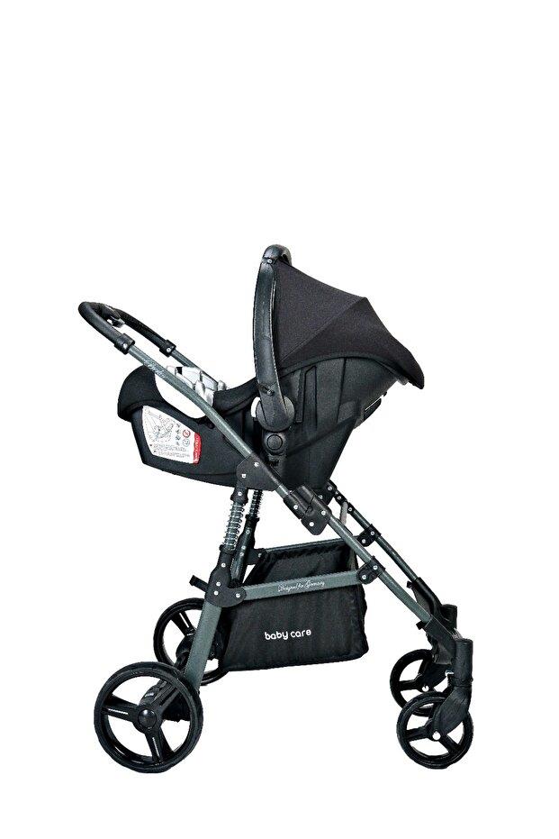 Baby Care Bc-360+2  Berlin Travel Sistem Bebek Arabası Siyah S