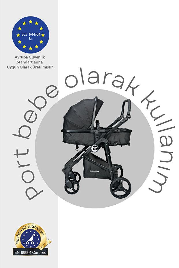 Baby Care Bc-370 Alfa Travel Sistem Bebek Arabası Siyah