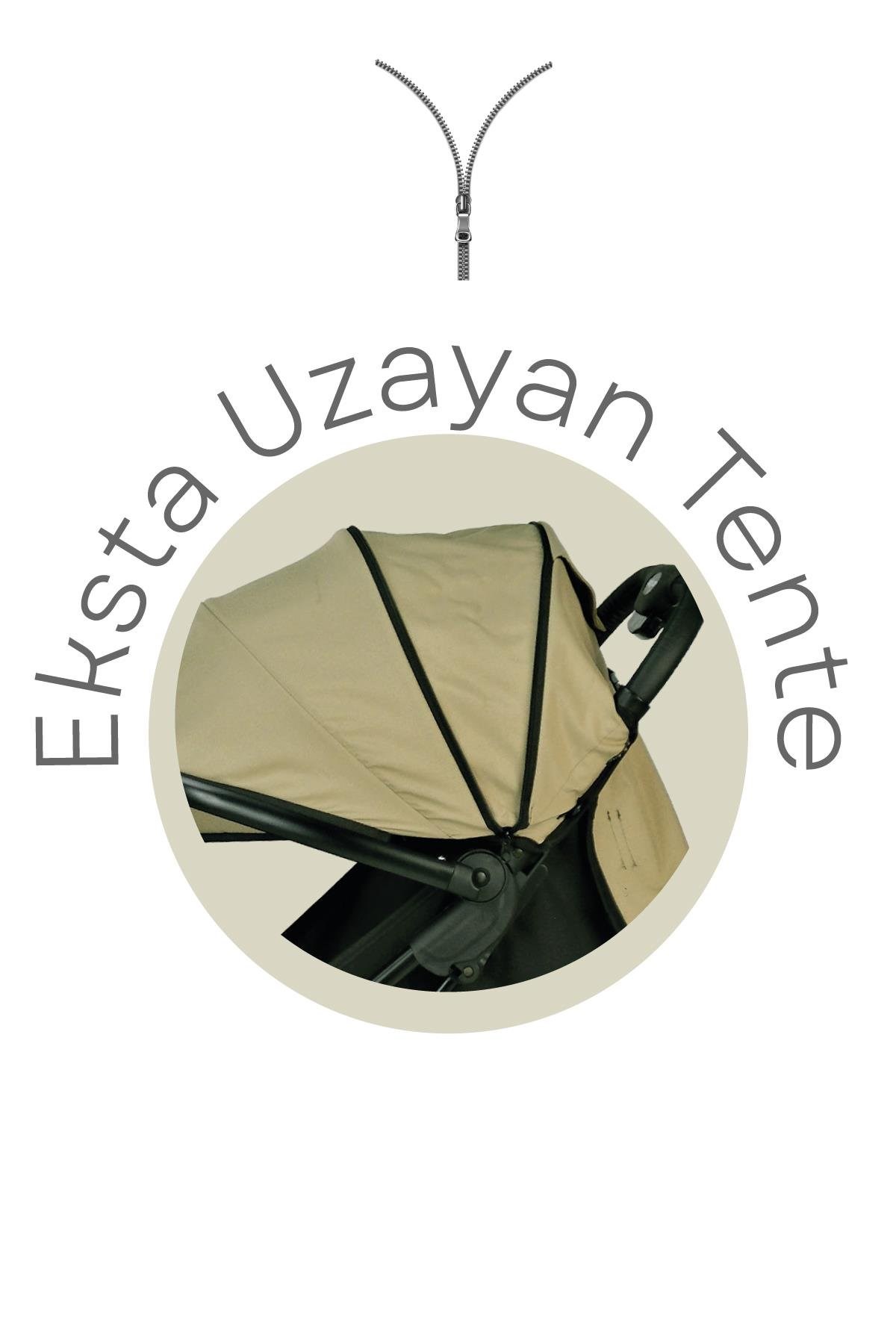 Baby Care Tripper Kabin Tipi Bebek Arabası - Gri (BC-270-N)