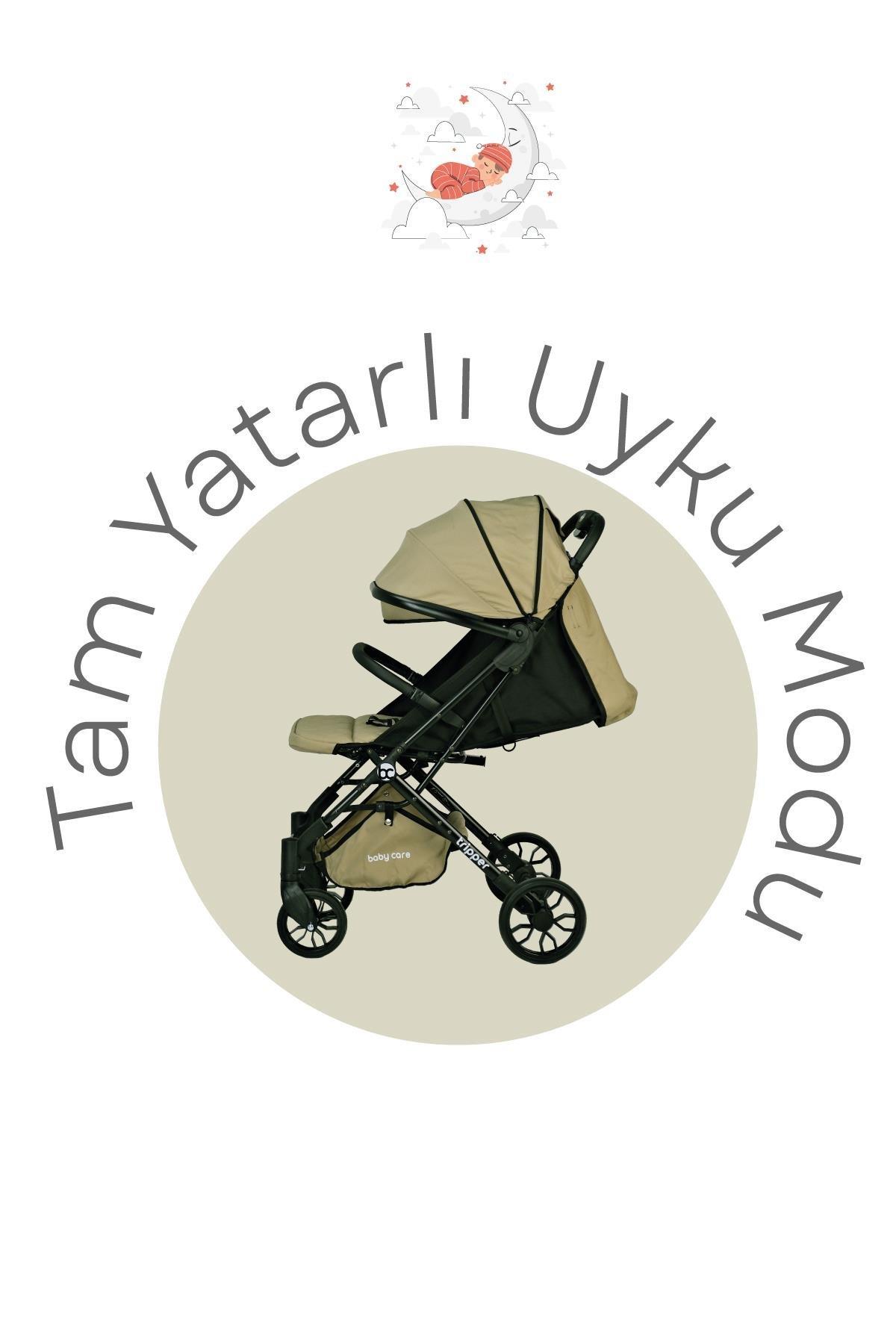 Baby Care Tripper Kabin Tipi Bebek Arabası - Kahverengi (BC-270-N)