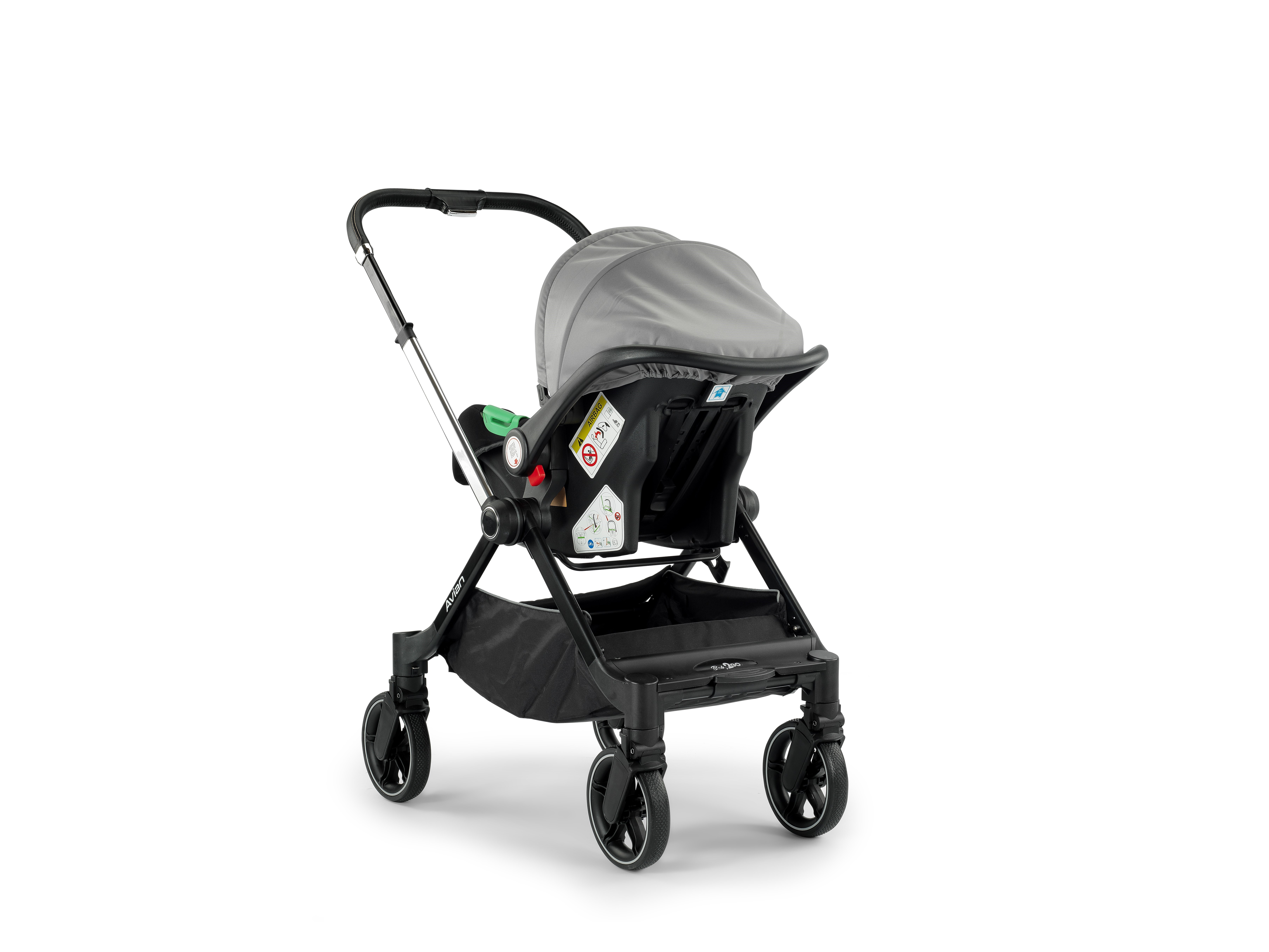 Baby2go Avian Akıllı  360 Teker Travel Sistem Bebek Arabası Gri Yeni Ürün