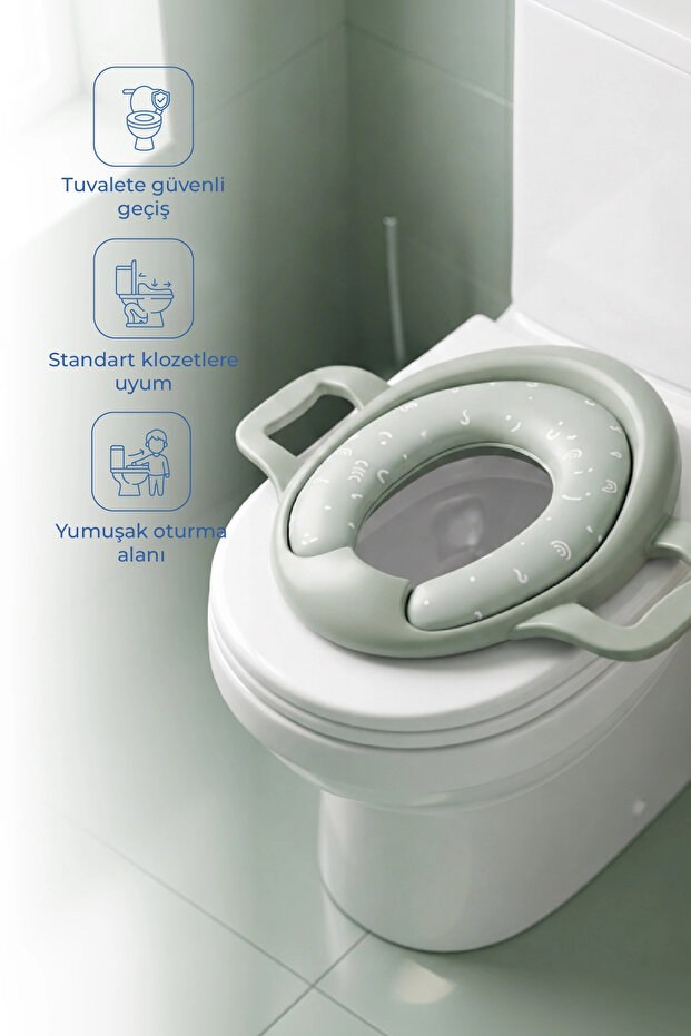 Babyjem 064 Mega Klozet Adaptörü Soft Yeşil