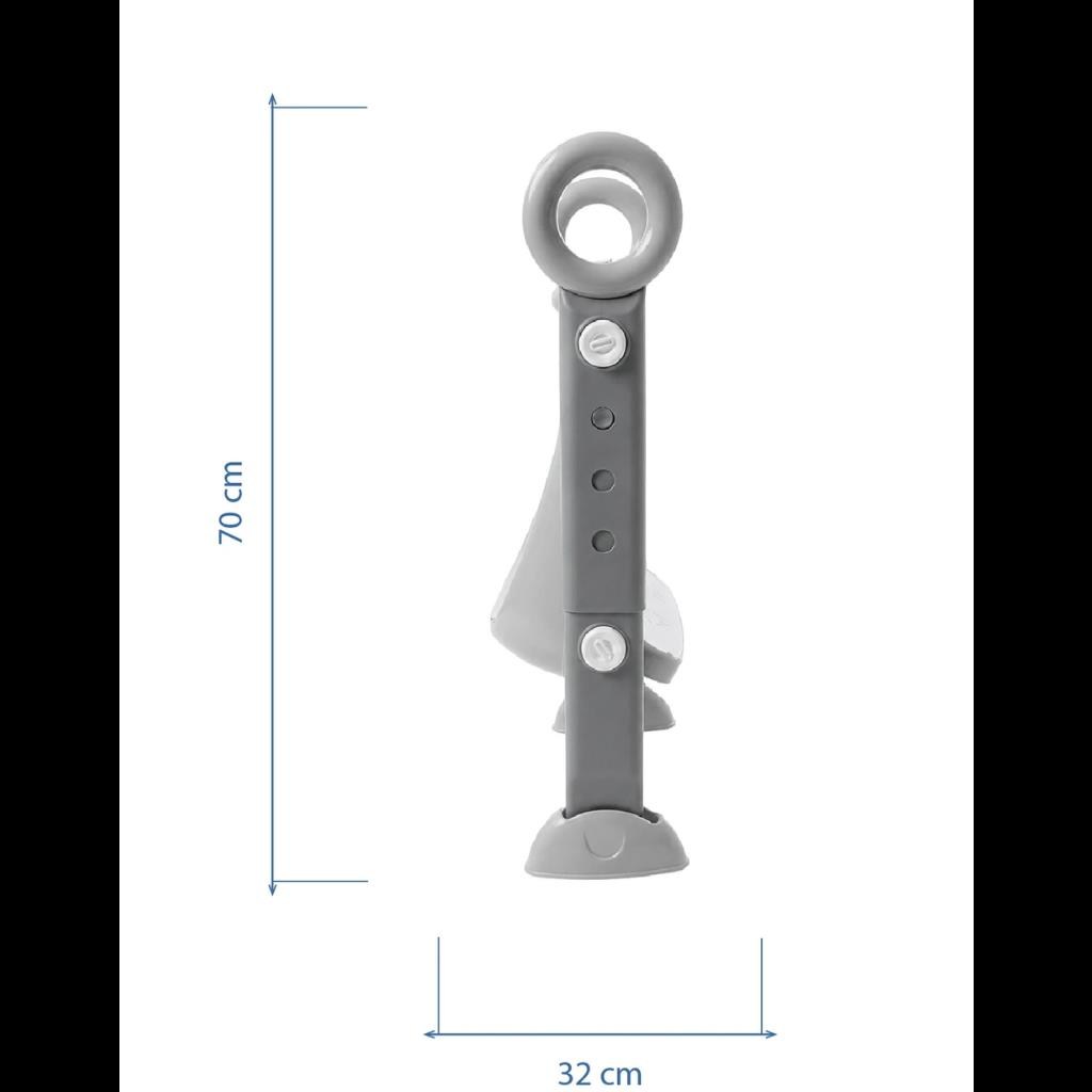 Babyjem 861 Basamaklı & Katlanır Klozet Adaptörü Soft Gri