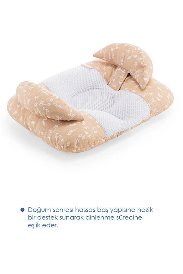 Babyjem 937 Ayarlanabilir Düz Kafa Yastığı Somon Çiçek