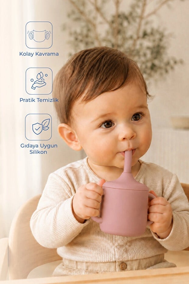 Babyjem 941 Silikon Pipetli Bardak Mocha