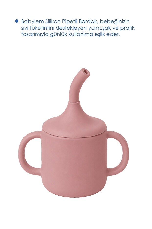 Babyjem 941 Silikon Pipetli Bardak Mocha