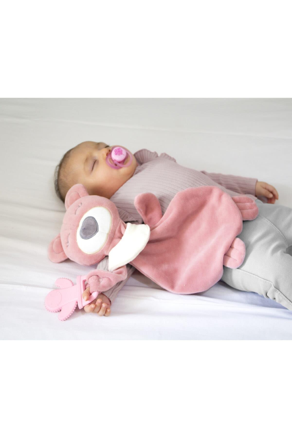 Babyjem Diş Kaşıyıcılı Uykucu Ayıcık Gül Kurusu 680
