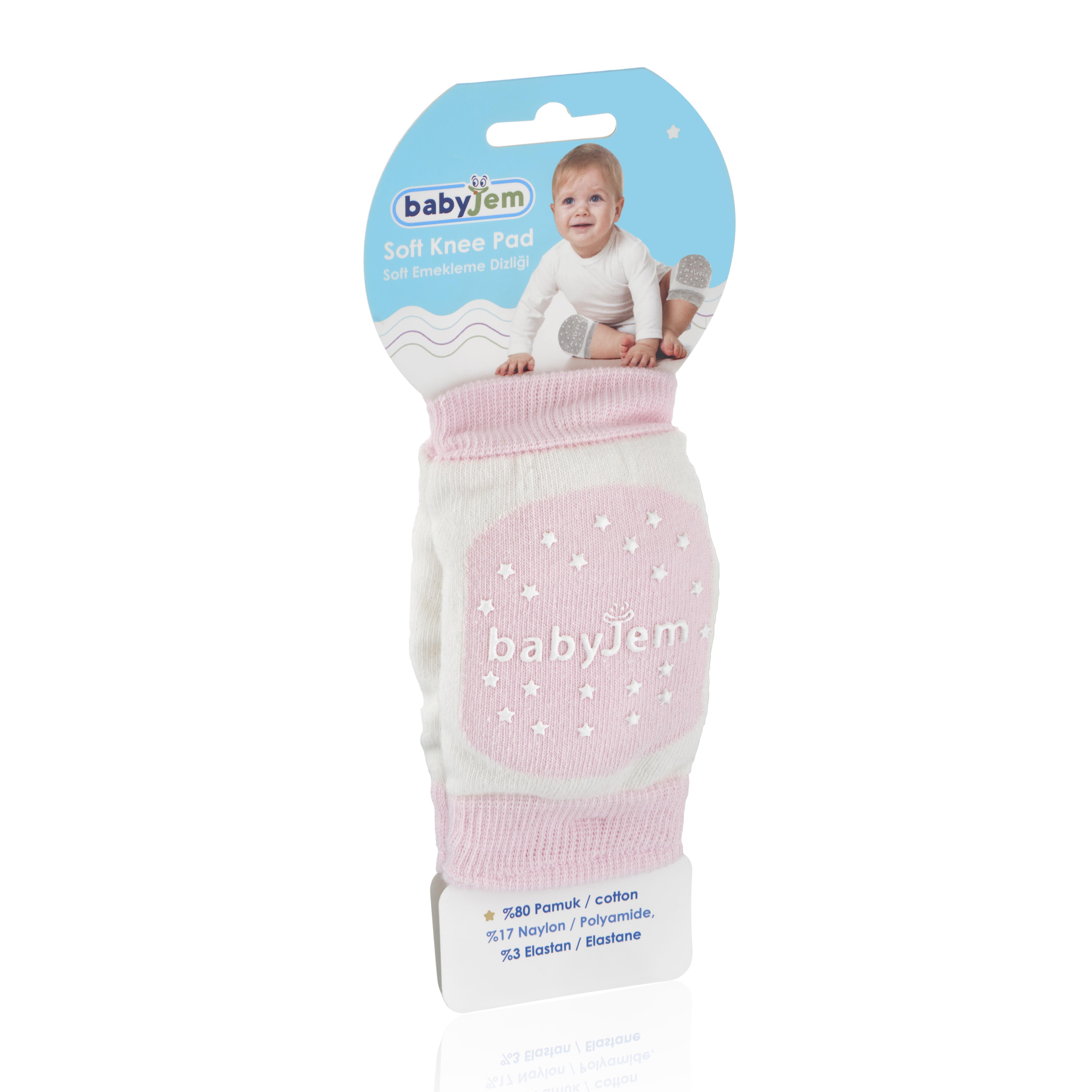 Babyjem Emekleme Dizliği Örgü Pembe 586