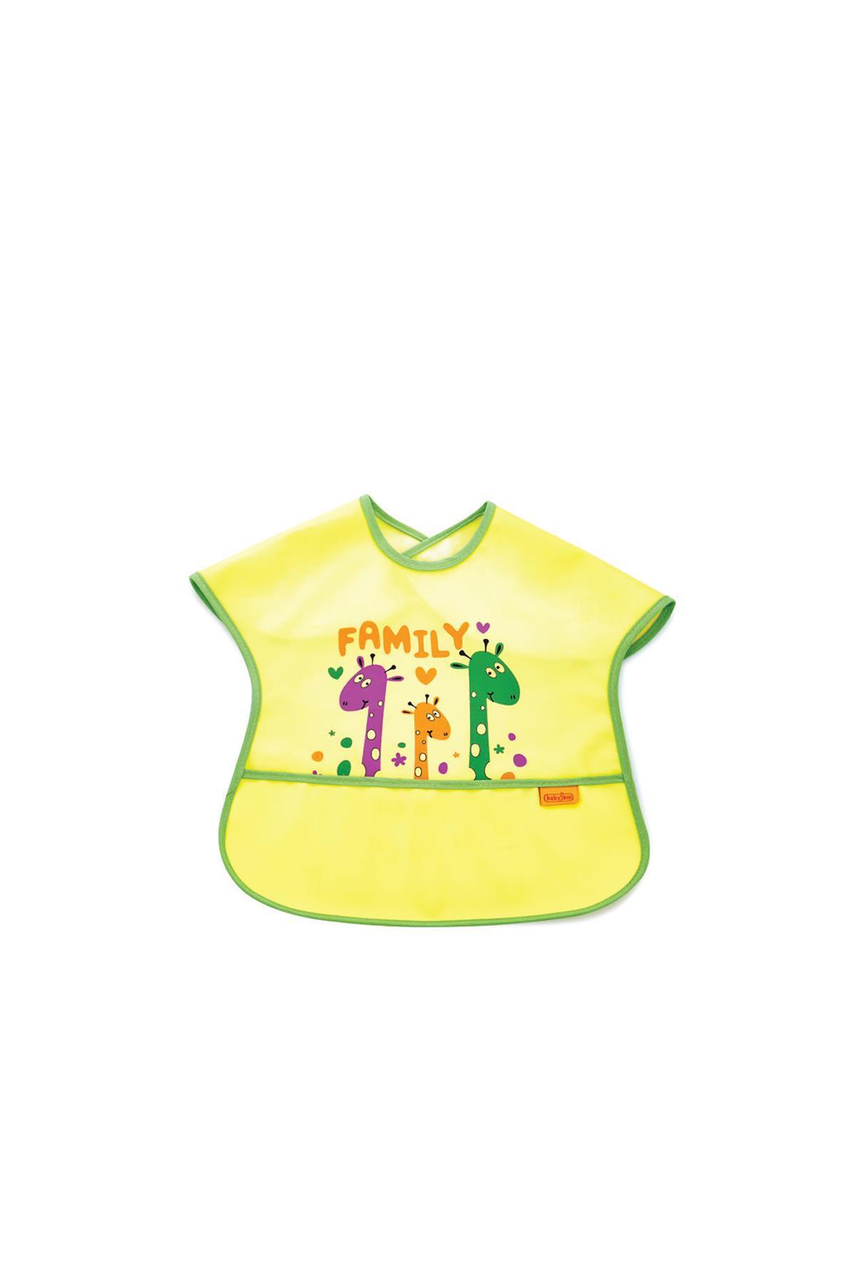 Babyjem Poli Muşamba Önlük Büyük Sarı 029