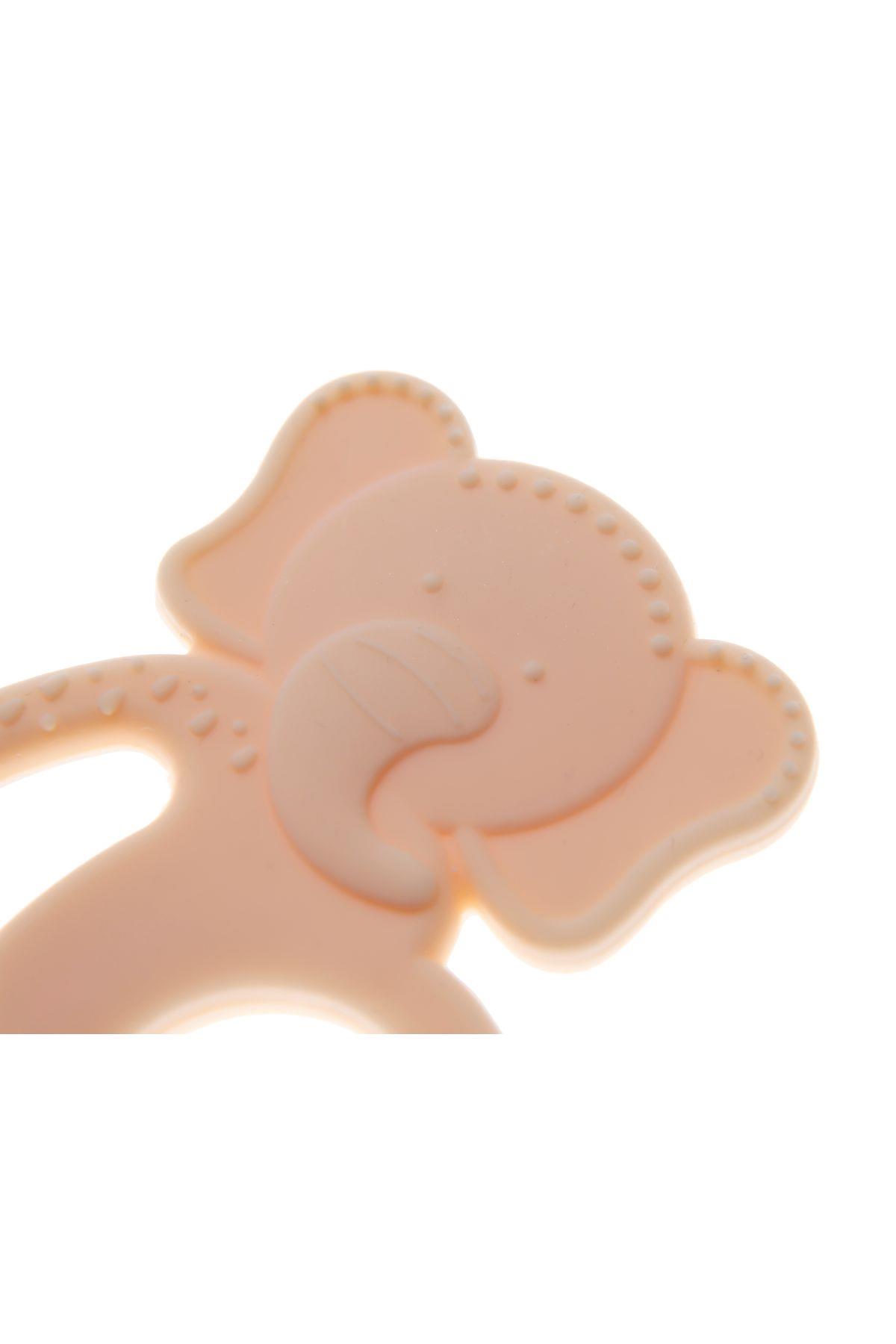 Babyjem  Silikon Fil Diş Kaşıyıcı Ekru 808
