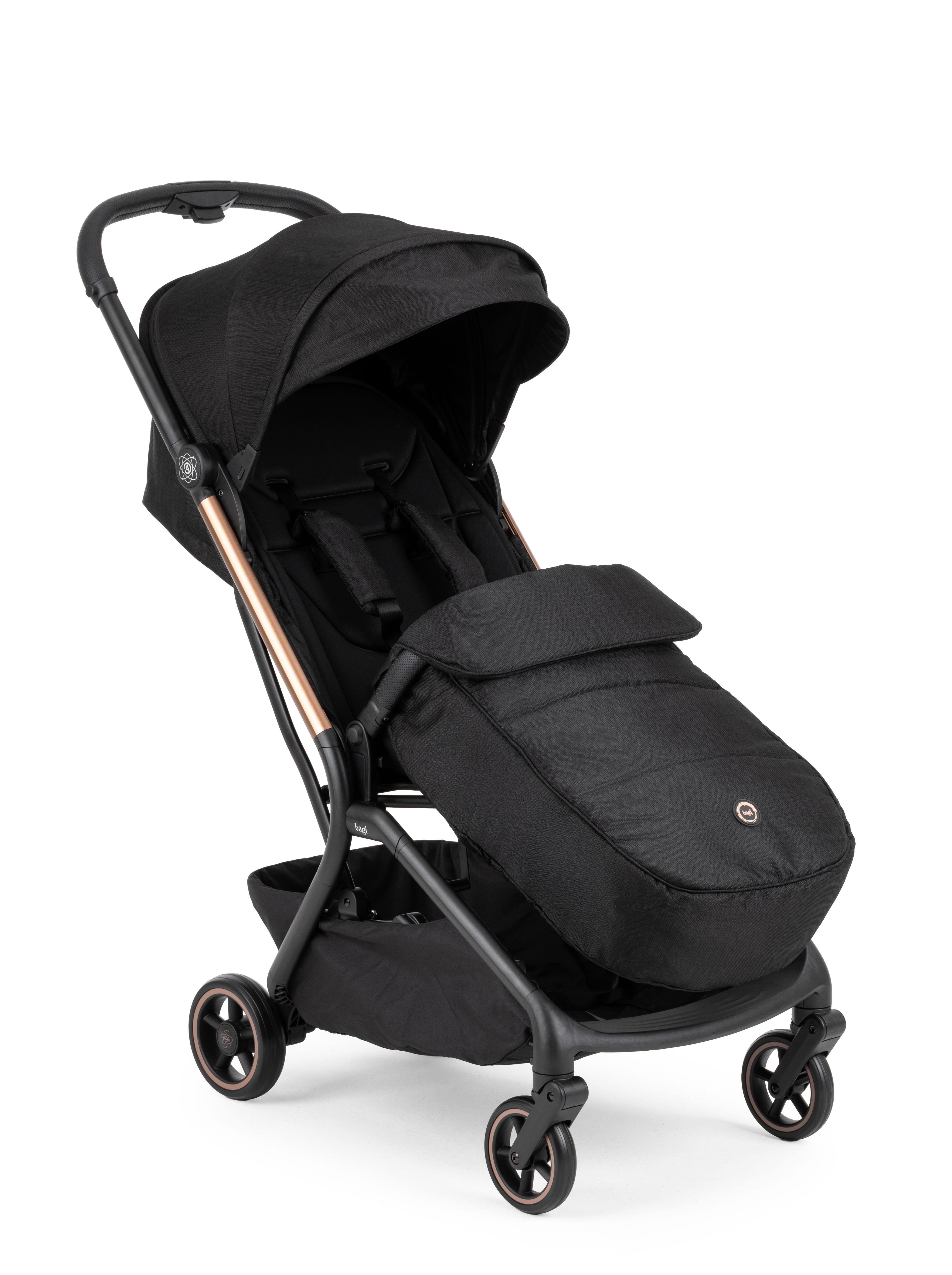 Bagi Atom Kabin Boy Travel Sistem Bebek Arabası Black Gold